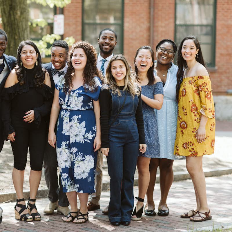 A group photo of Clarendon Scholars at Gordon College.
