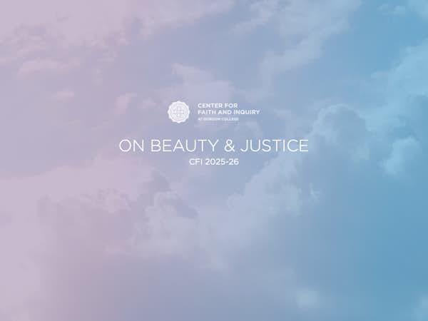 ON BEAUTY AND JUSTICE - CFI 2025-26