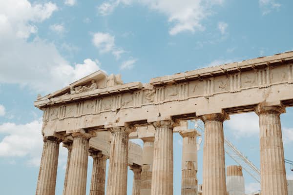 The parthenon in Athens, Greece