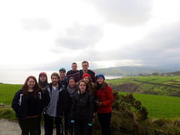 Gordon College students in Northern Ireland on a missions trip