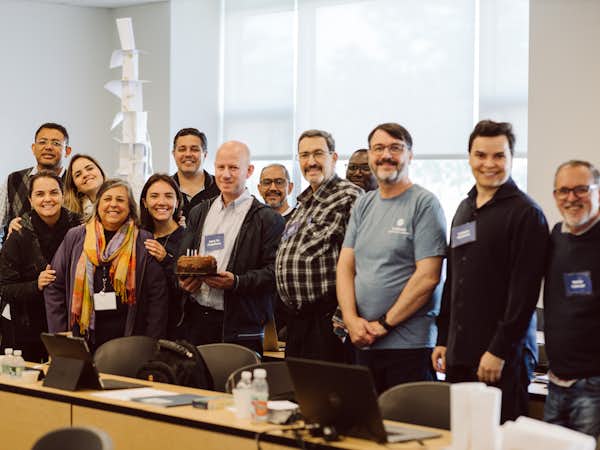 Students of Gordon College's Graduate Leadership program learn in a classroom with their cohort.
