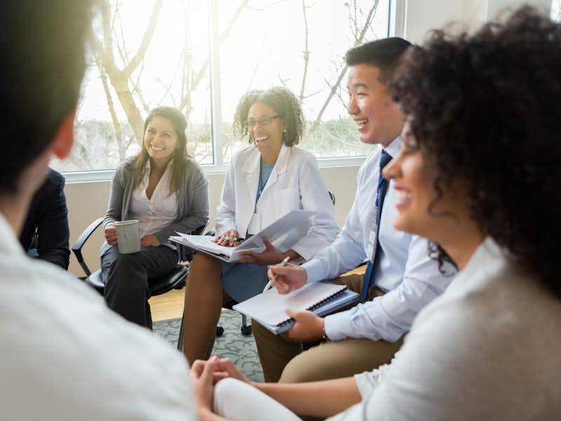 Medical professionals in a meeting