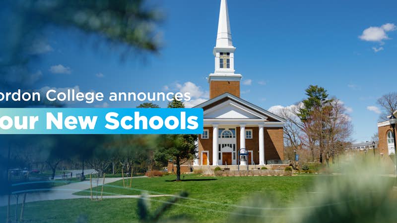 Gordon College announces four new schools